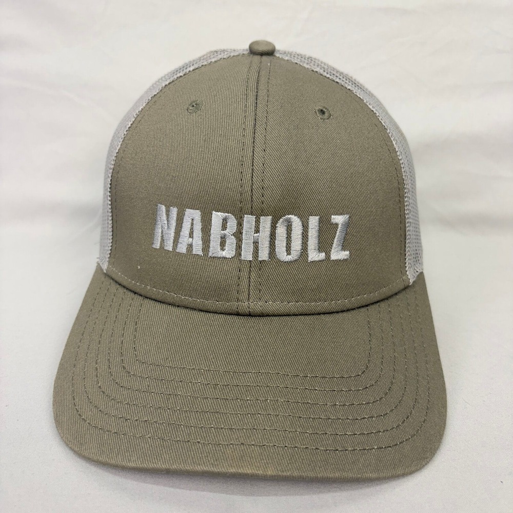 Cap America Trucker Hat Nabholz Mens OSFA Olive Green Mesh Snapback Cap